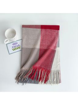 CrossKulture - Women Checks Scarf - Multi-Color