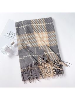 CrossKulture - Women Checks Scarf - Multi-Color