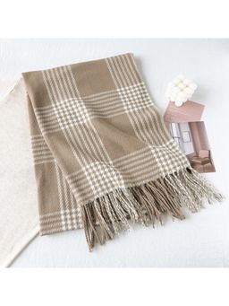 CrossKulture - Women Checks Scarf - Multi-Color