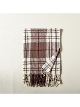 CrossKulture - Women Checks Scarf - Multi-Color