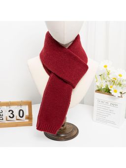 CrossKulture - Women Acrylic Wool Scarf - Red