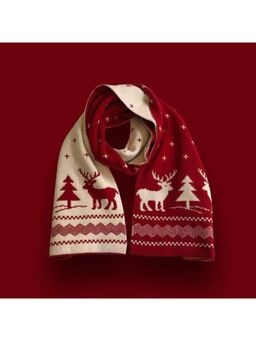 CrossKulture - Womens Printed Christmas Scarf - Multi-Color