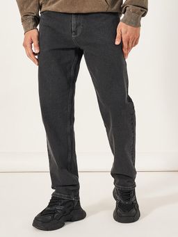 Styli - Grey Solid Regular Fit Jeans