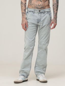 VUDU - Blue Solid Relaxed Fit Jeans