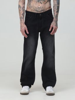 VUDU - Black Solid Loose Fit Jeans