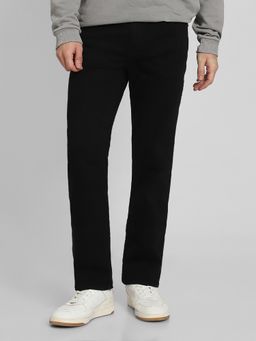 American Eagle - Black Solid Regular Fit Jeans
