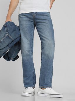 American Eagle - Blue Solid Regular Fit Jeans