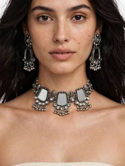 RUNORAA - Aaina Tribal Choker Collection