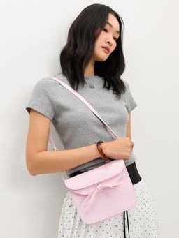 Pomelo - Bow Tie Crossbody Bag - Pink