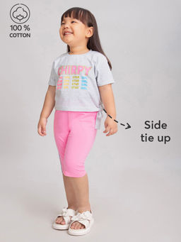 Hopscotch - 2-Piece Pure Cotton Boxy Fit T-Shirt and Shorts