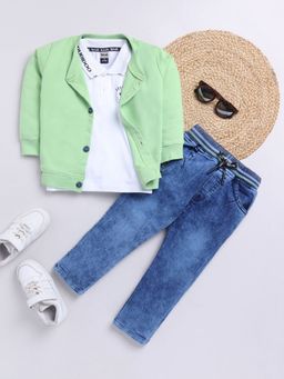 Hopscotch - 3-Piece Polo T-Shirt and Pant with Jacket