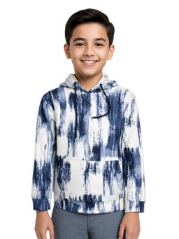 CAVIO - Boys Blue Kids Printed Hoodie