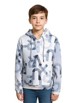 CAVIO - Boys Grey Soft Cotton Blend Hoodie