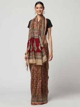 Fabindia - Cotton Silk Kalamkari Print Sari