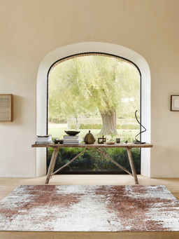 OBSESSIONS - Machine Made Contemporary Bedside Runner, Beige