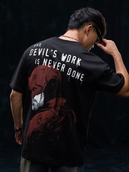 The Souled Store - Official Marvel Daredevil: Hornhead Men Oversized T-Shirt