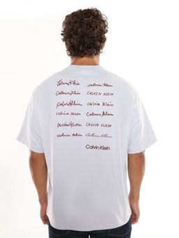 Calvin Klein - Logo Relaxed Fit Cotton T-Shirt - White