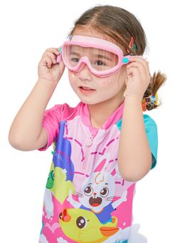 Little Surprise Box - Pink Bubble Anti Fog Uv Protection Leakproof Design Swim Goggles