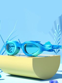 Little Surprise Box - Blue Fishtail Designed Anti Fog Uv Protection Leakproof Design Swim Goggles