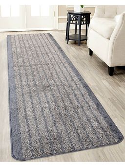 Saral Home - Polyester Anti Slip Multipurpose Runner-Grey-65X240 Cm