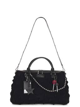MADFRENZY - Spiked Leather Handbag Black