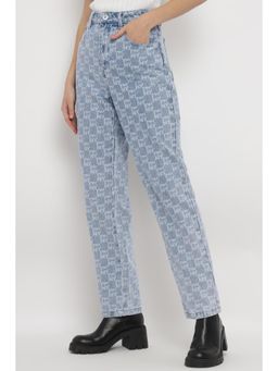 DKNY - Slim Straight All-Over Logo Heart Of Ny Jeans