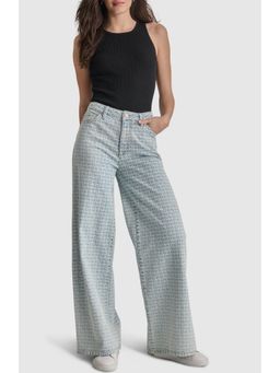 DKNY - Slim Straight All-Over Signature Logo Jeans