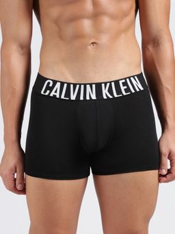 Calvin Klein - Men Black Solid Mid Waist Trunks