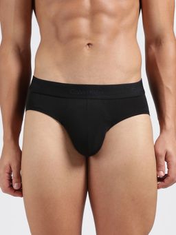 Calvin Klein - Men Black Solid Low Waist Briefs (Pack of 3)