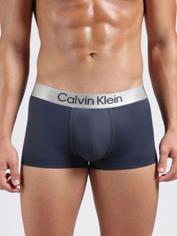 Calvin Klein - Men Blue Solid Low Waist Trunks