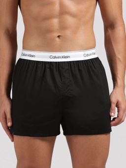 Calvin Klein - Men Multicolour Typography Mid Waist Boxers (Pack of 3)