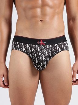 Calvin Klein - Men Black Typography Low Waist Briefs