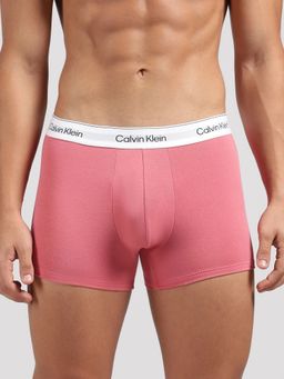 Calvin Klein - Men Solid Multicolour Low Waist Trunks (Pack of 2)