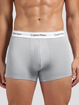 Calvin Klein - Men Multicolour Typography Low Waist Trunks (Pack of 3)
