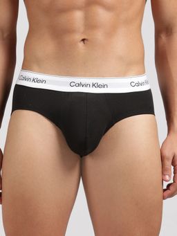 Calvin Klein - Men Solid Multicolour Low Waist Briefs (Pack of 3)