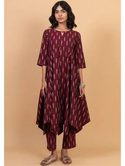 Okhai - Rhythmn Pure Cotton Ikat Kurta Pant Set