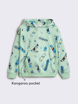 Hopscotch - Kangaroo Pocket Hooded Terry Sweatshirt