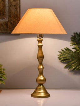 Homesake - Teardrop Gold Brushed Lamp Golden Shade