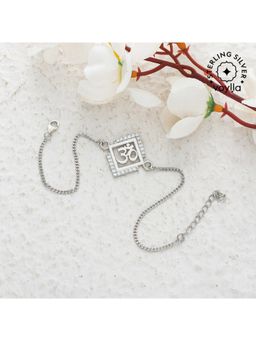 Voylla - 925 Sterling Silver Precious OM Rakhi