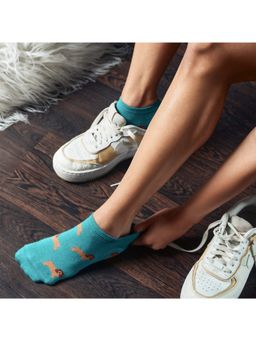 Mint & Oak - Just Pawsome Socks For Women - Blue (Free Size)