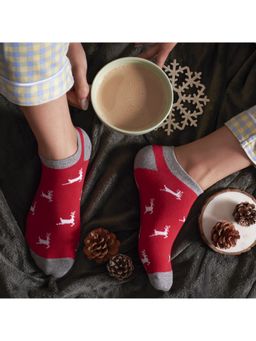 Mint & Oak - Red Dasher Women Christmas Socks