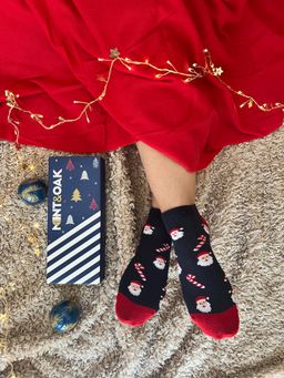 Mint & Oak - Santas Candy Delight Socks - Navy Blue