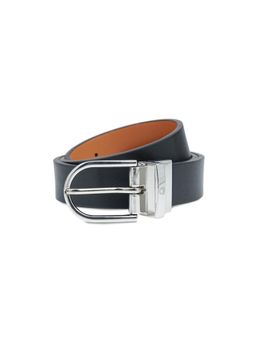 United Colors of Benetton - Women Reversible Belt Bifronte - Black & Tan