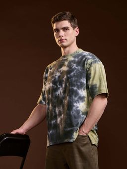 The Bear House - Multi-Color Tie & Dye Oversized Fit T-Shirt