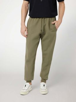 Guess - Green Solid Regular Fit Joggers