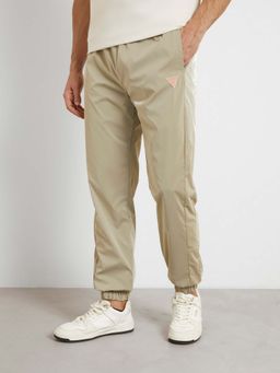 Guess - Green Solid Regular Fit Joggers