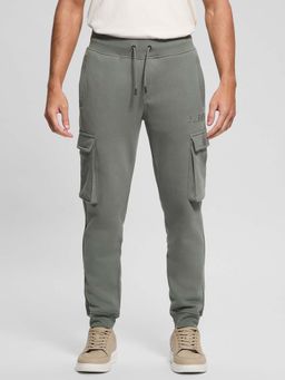 Guess - Green Solid Regular Fit Joggers