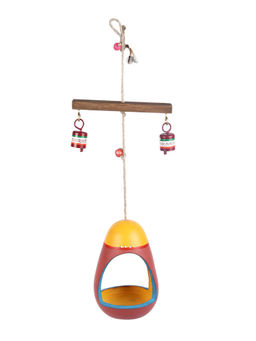 AAPNO RAJASTHAN - Red Hanging Candle Holder
