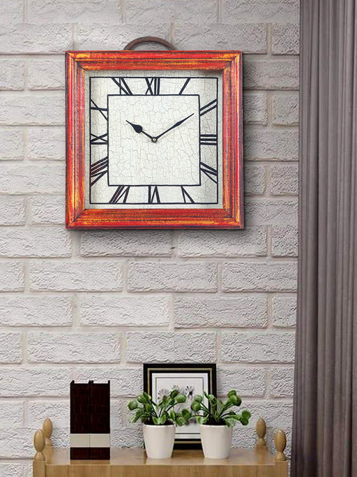 AAPNO RAJASTHAN MDF Square Wall Clock