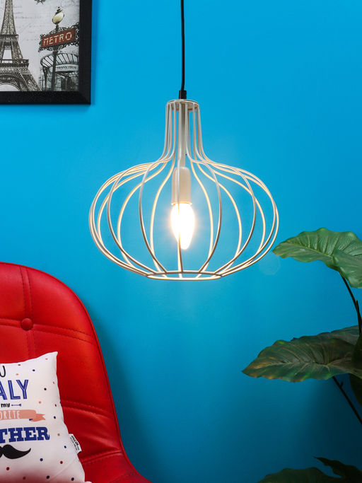 AAPNO RAJASTHAN Metal Cage Hanging Lamp
